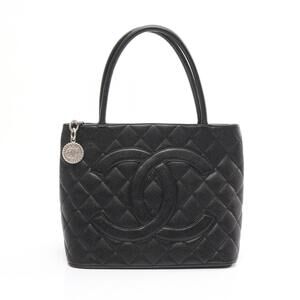 Chanel Reissue Tote Bag Leather Grained Calf Black